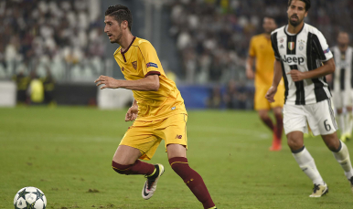 Escudero, en el Juventus Stadium