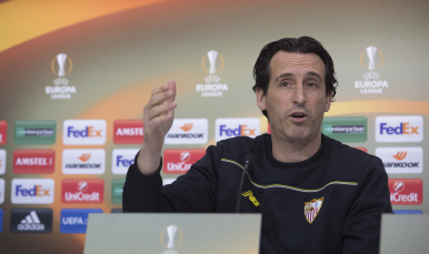 Unai Emery en rueda de prensa