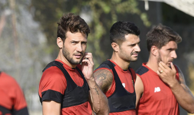 Franco Vázquez en el entrenamiento 