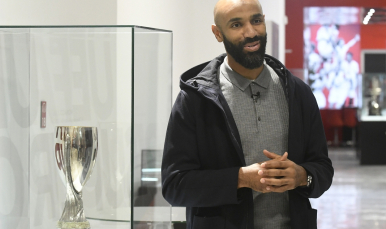 Kanouté en el RSP Stadium Tour 