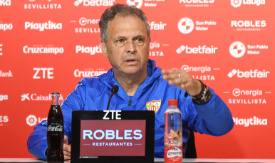 Joaquín Caparrós, entrenador del Sevilla FC