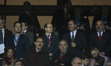 Castro en el Sevilla FC-Leicester