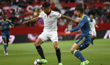 Correa en el partido ante el Celta de Vigo
