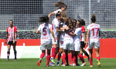 Celebración Sevilla FC Femenino