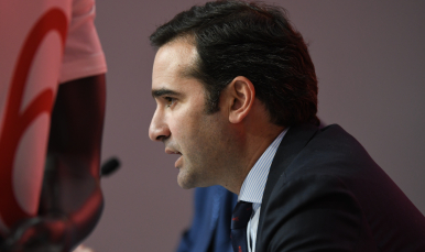 Jesús Arroyo en la presentación del X Trofeo Antonio Puerta