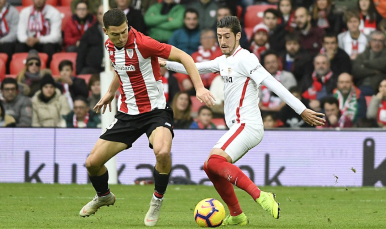 Escudero ante el Athletic 