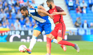 Gonalons ante el RCD Espanyol