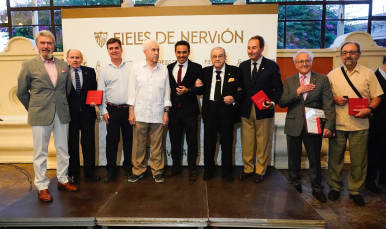 El presidente del Sevilla FC, Del Nido Carrasco, en el acto Fieles de Nervión.