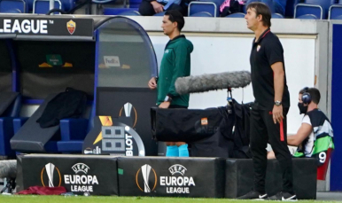 Julen Lopetegui, en el encuentro ante la AS Roma