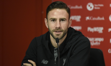 Layún en su presentación oficial 