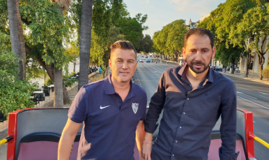Pablo Machín y Antoñito, una charla de fútbol