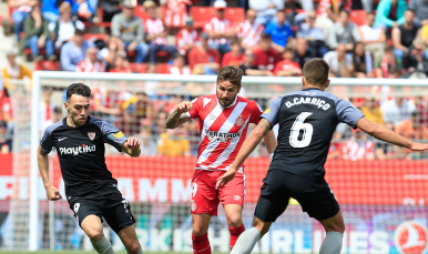 Munir del Sevilla FC ante el Girona