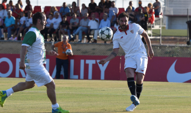 Alejandro Campano, en el partido benéfico por la donación de órganos