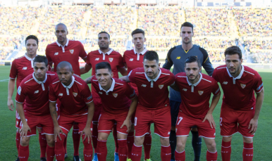 Once titular del Sevilla FC en Las Palmas