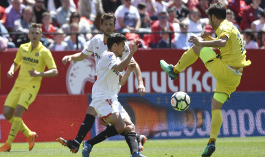Partido entre el Sevilla FC y el Villarreal CF