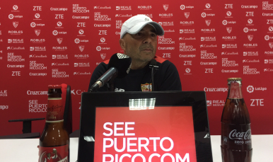 Sampaoli en sala de prensa 