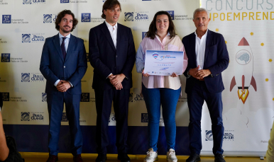 Pablo Blanco, en la entrega de los XVI Premios UPOemprende.