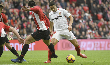 Ben Yedder ante el Athletic