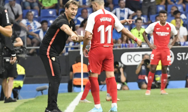 Imagen de Lopetegui y Munir