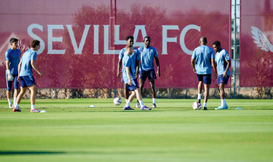 Imagen del entrenamiento del 2 de octubre