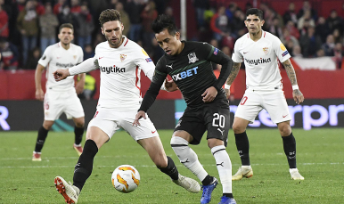 Sergi Gómez del Sevilla FC ante el FC Krasnodar