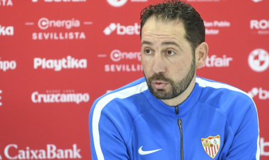 Machín en rueda de prensa 