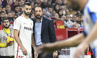 Gonalons junto a Pablo Machín