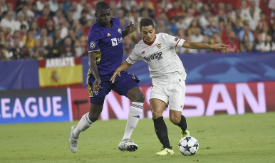Ben Yedder primer hat-trick en Champions con el Sevilla FC