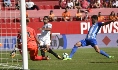 Luis Muriel, en el Sevilla FC-Málaga CF