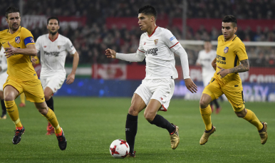 Correa del Sevilla FC ante el Atlético de Madrid