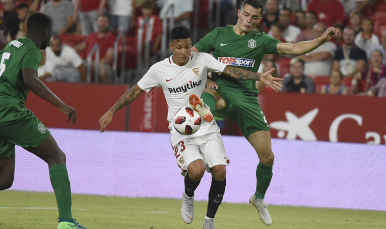 Arana del Sevilla FC ante el FK Zalgiris
