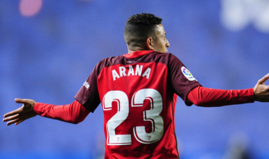 Arana del Sevilla FC ante la Real Sociedad
