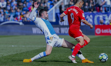 Ben Yedder del Sevilla FC ante el Leganés