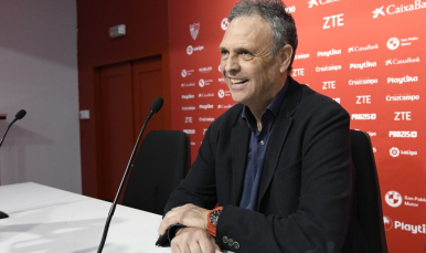 Joaquín Caparrós entrenador del Sevilla FC