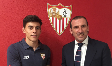 Carballo, con Óscar Arias