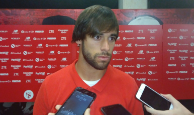 Caro en rueda de prensa ante el Cádiz