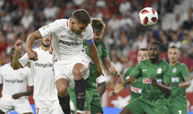 Carriço del Sevilla FC ante el Zalgiris
