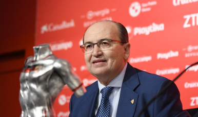 José Castro en la presentaciónd el X Trofeo Antonio Puerta