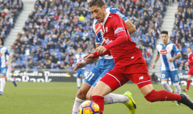 Escudero, en el Espanyol-Sevilla FC