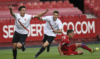 Cotán del Sevilla Atlético ante el Numancia