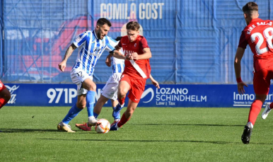 Imagen del filial ante el Atlético Baleares