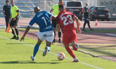 Imagen del encuentro entre el Sevilla Atlético y el San Fernando