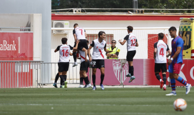 Imagen del Sevilla Atlético frente al FC Barcelona B
