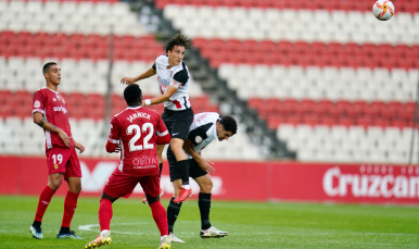 Imagen del encuentro entre el Sevilla Atlético y Gimnástic de Tarragona