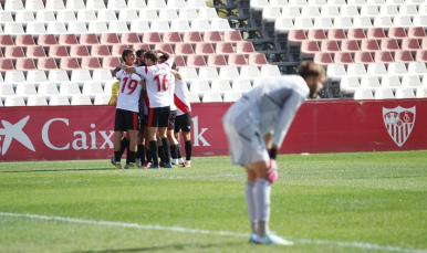 Imagen del Sevilla Atlético frente al UCAM
