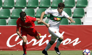 David Carmona del Sevilla Atlético ante el Elche