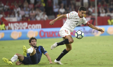 Navas, en el Sevilla FC-Espanyol