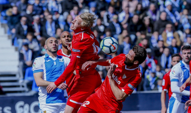 Franco Vázquez del Sevilla FC ante el CD Leganés