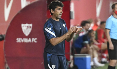 Imagen de Paco Gallardo ante el Algeciras CF