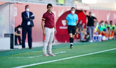 Imagen de Paco Gallardo ante el CE Sabadell